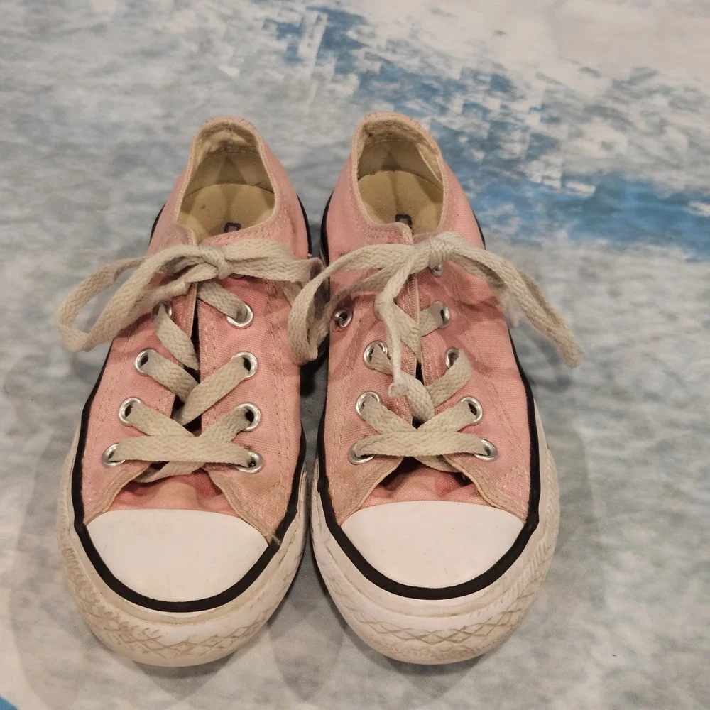 Pink Converse All Star Low Top Toddler‎ Girls Size 11 Sneakers Shoes
